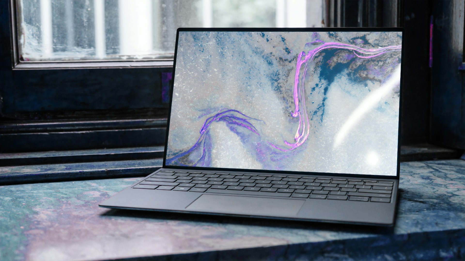 Gaming computer with colorful RGB lighting effects
