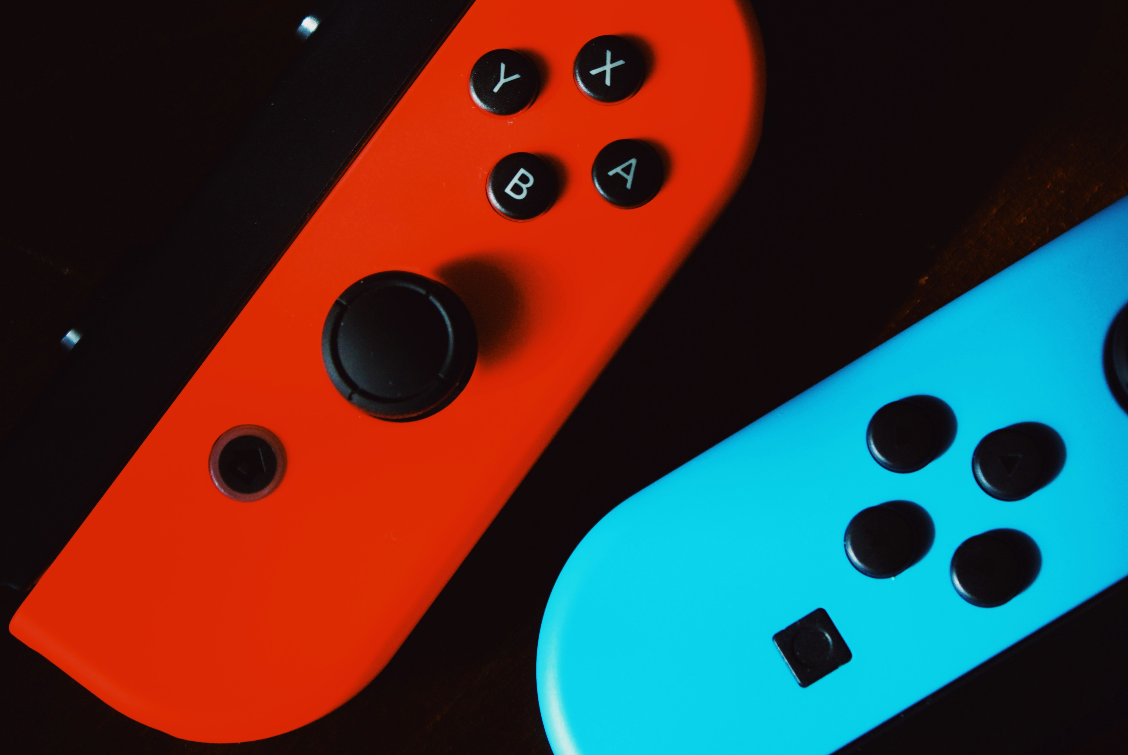Nintendo Switch console on dark surface